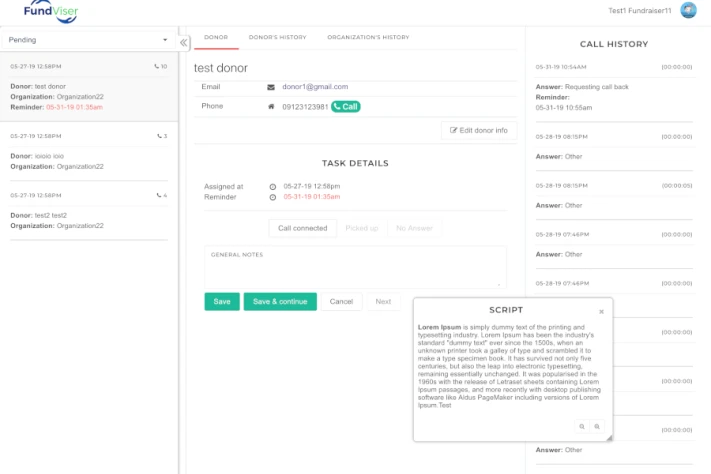 An Angular & CodeIgniter based CMS built for Crowd Funding organization to manage the organizations and donors under the staff members.
